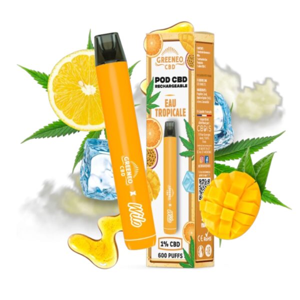 Pod rechargeable Tropicale Wilo X Greeneo CBD