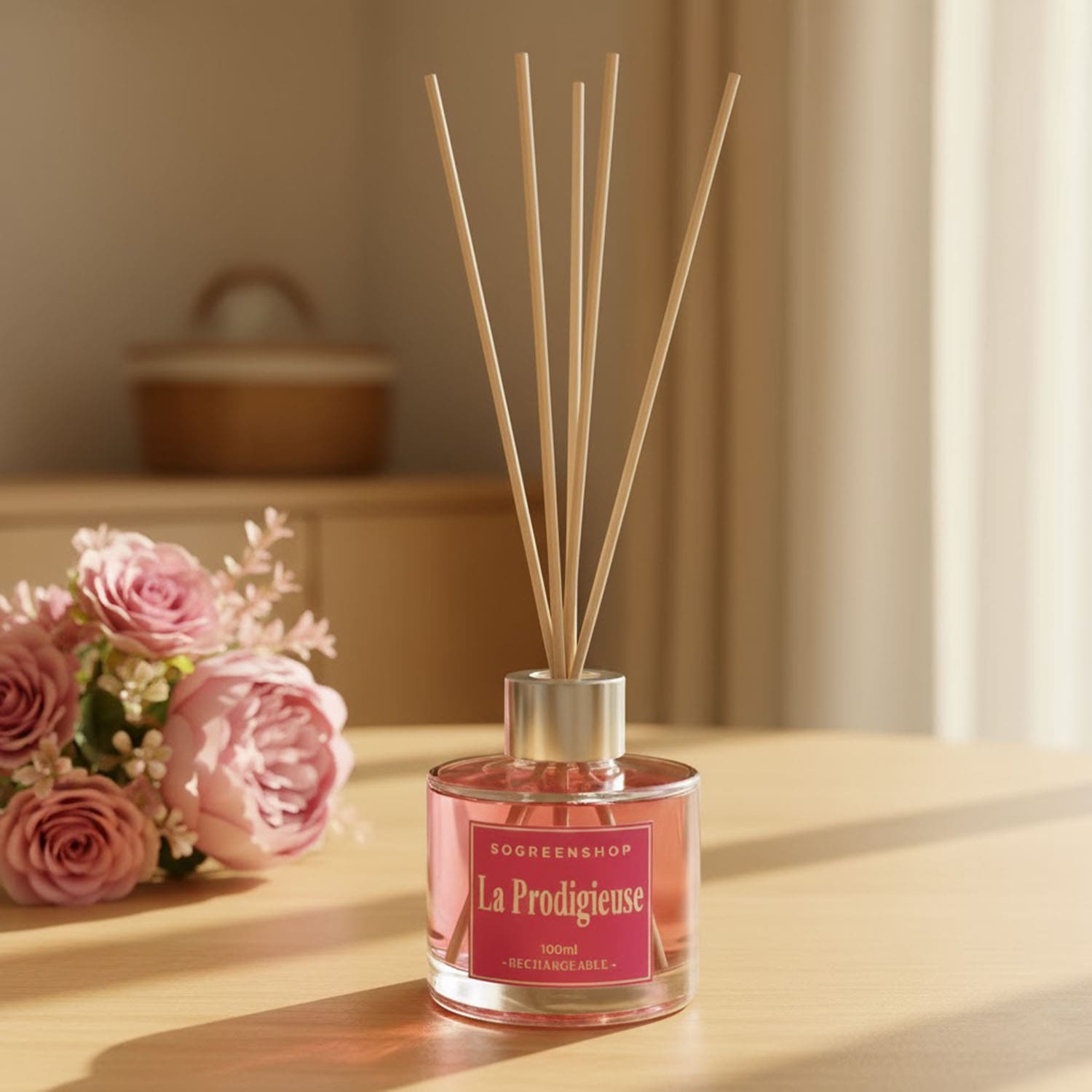 Diffuseur de parfum La Prodigieuse 100 ml (inspiration La vie est Belle) - Parfum d'ambiance rechargeable So Green Shop