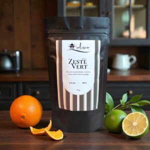 Sachet de thé Zeste Vert de la maison de thé savoyarde Ialisco (sachet de 100 grammes)