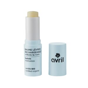 Baume à lèvres rechargeable BIO de la marque française Avril