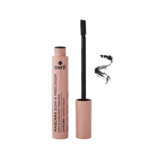 Mascara Soin et précision bio (noir), fabriqué en France par Avril