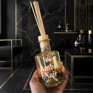 Diffuseur de parfum bâtonnets – Ambre Noir (200ml)