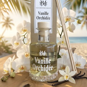 Diffuseur de parfum bâtonnets – Vanille Orchidée (200ml)